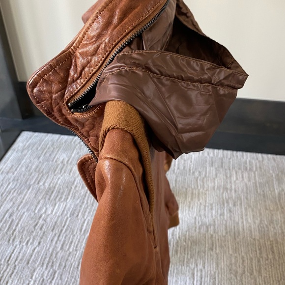 Mackage Cognac Leather Jacket | S - Picture 12 of 16